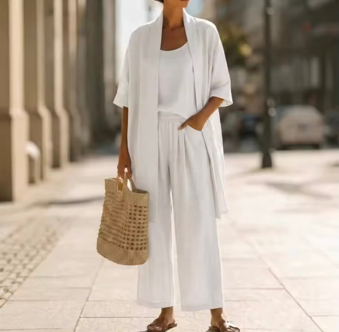 Conjunto Elegante de Tres Piezas