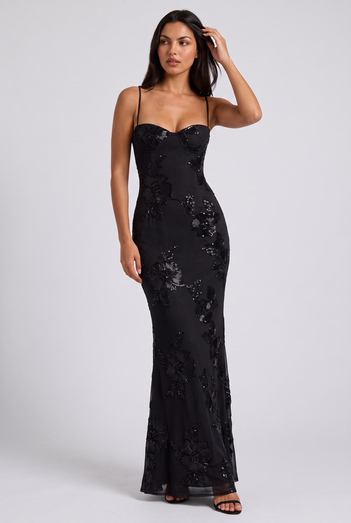 Vestido Maxi Burdeos con Estampado Floral – Elegancia Femenina y Sofisticada