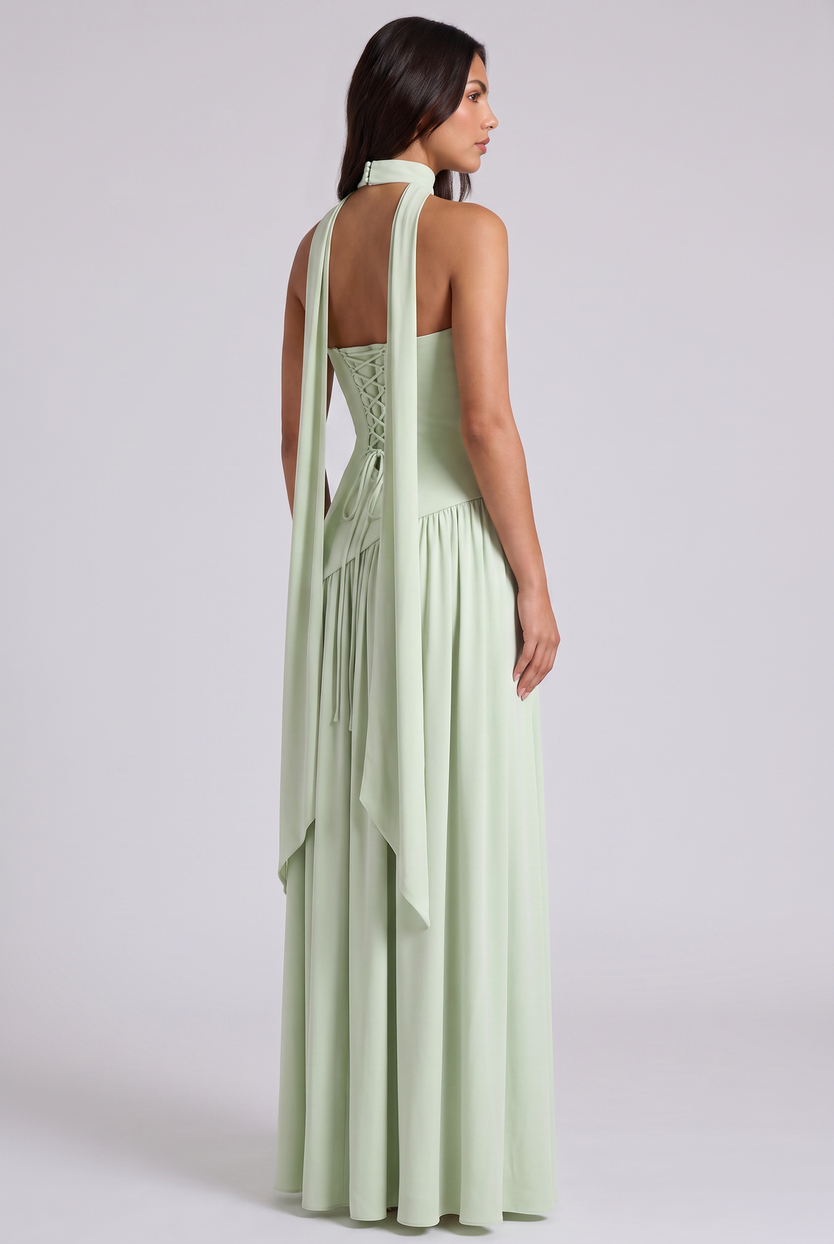 Vestido Maxi Burdeos – Elegancia Sofisticada con Escote