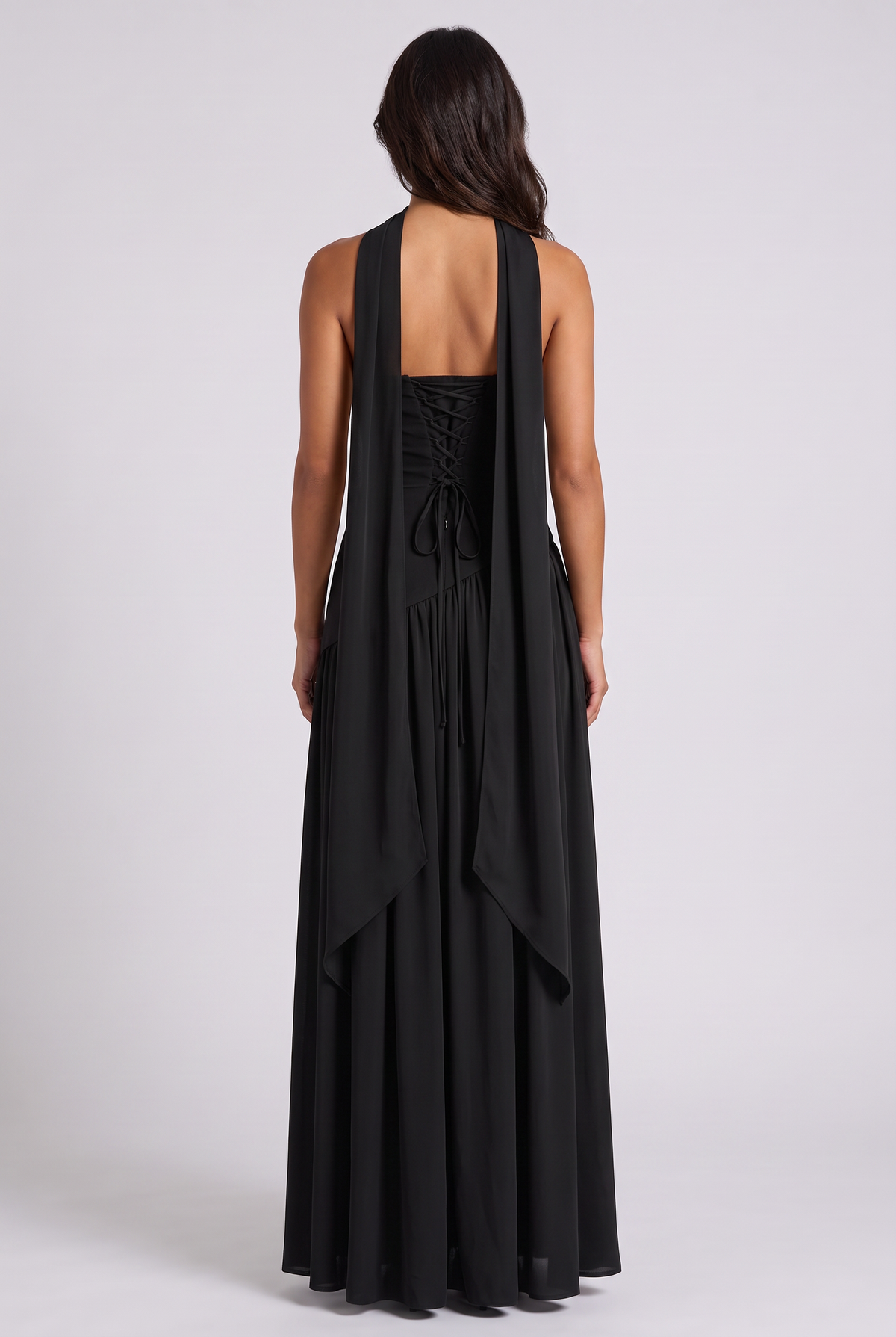 Vestido Maxi Burdeos – Elegancia Sofisticada con Escote