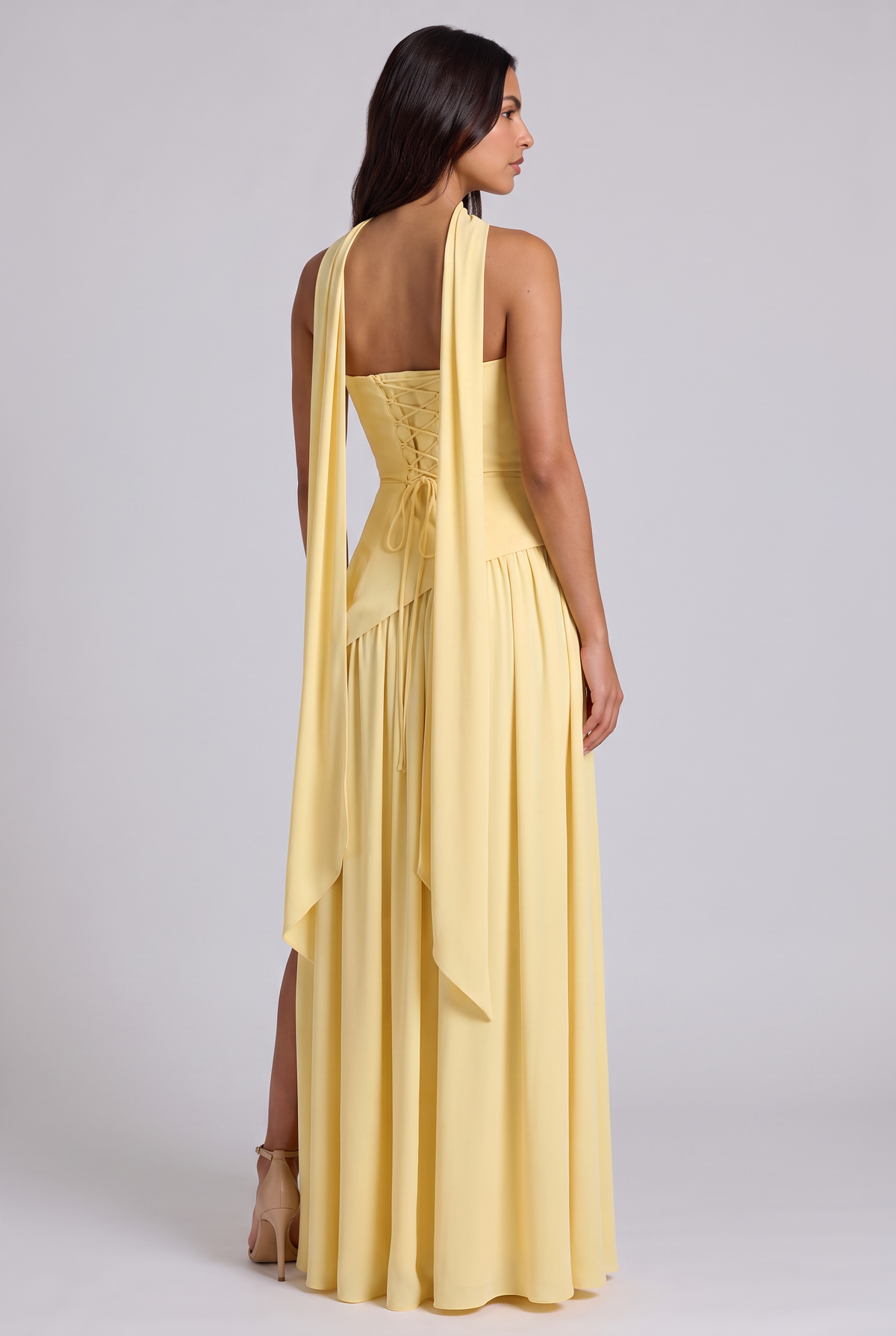 Vestido Maxi Burdeos – Elegancia Sofisticada con Escote