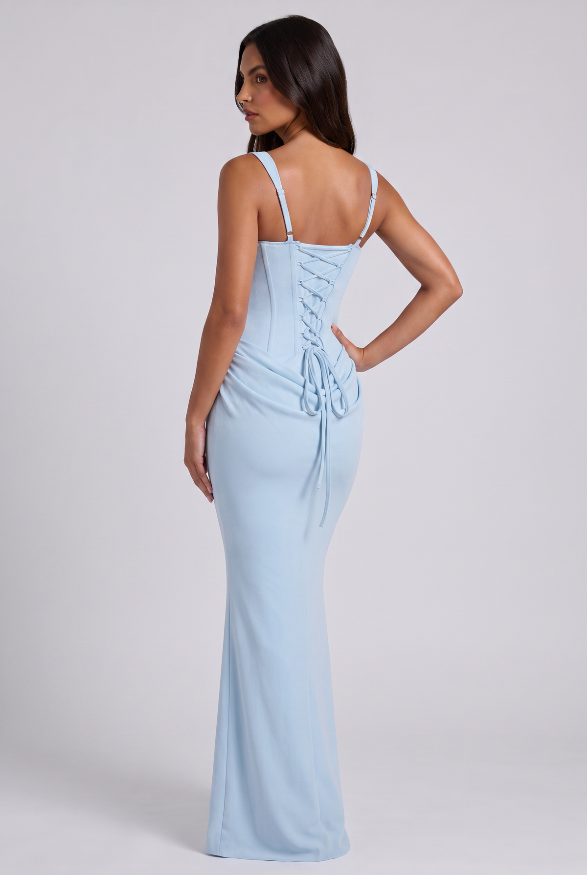 Vestido Maxi Amarillo con Drapeado