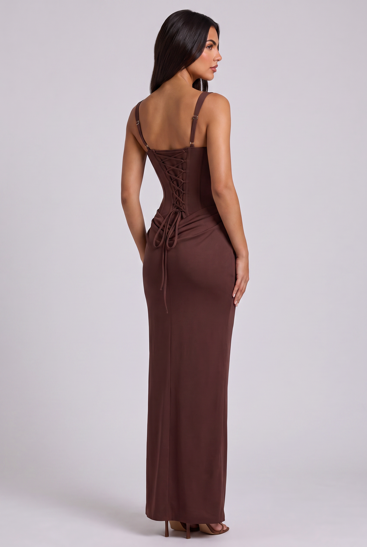 Vestido Maxi Amarillo con Drapeado