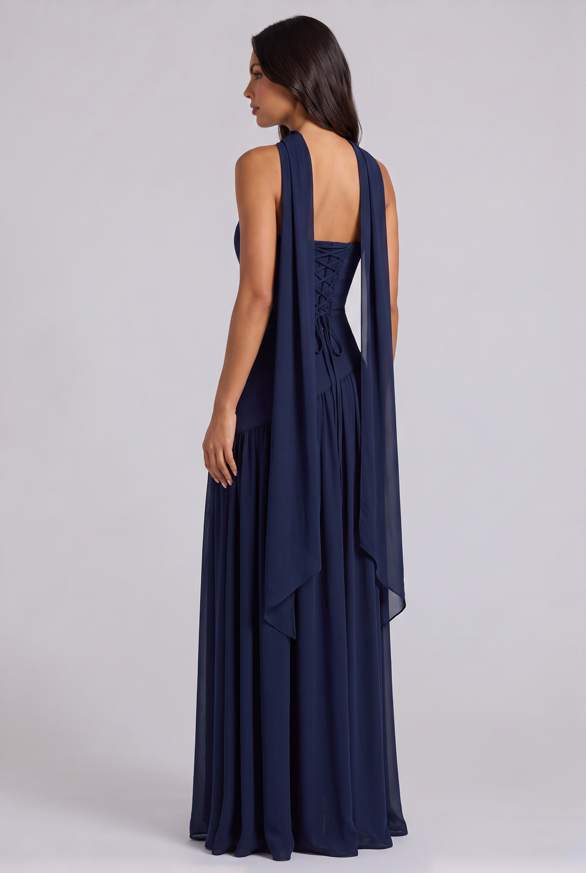Vestido Maxi Burdeos – Elegancia Sofisticada con Escote