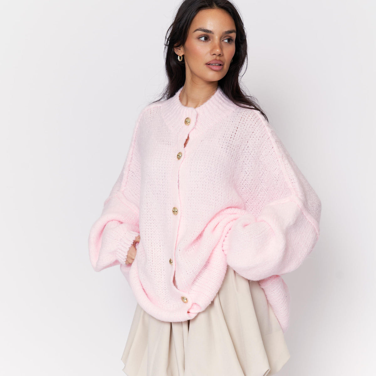 Cárdigan oversize “CozyGlam”