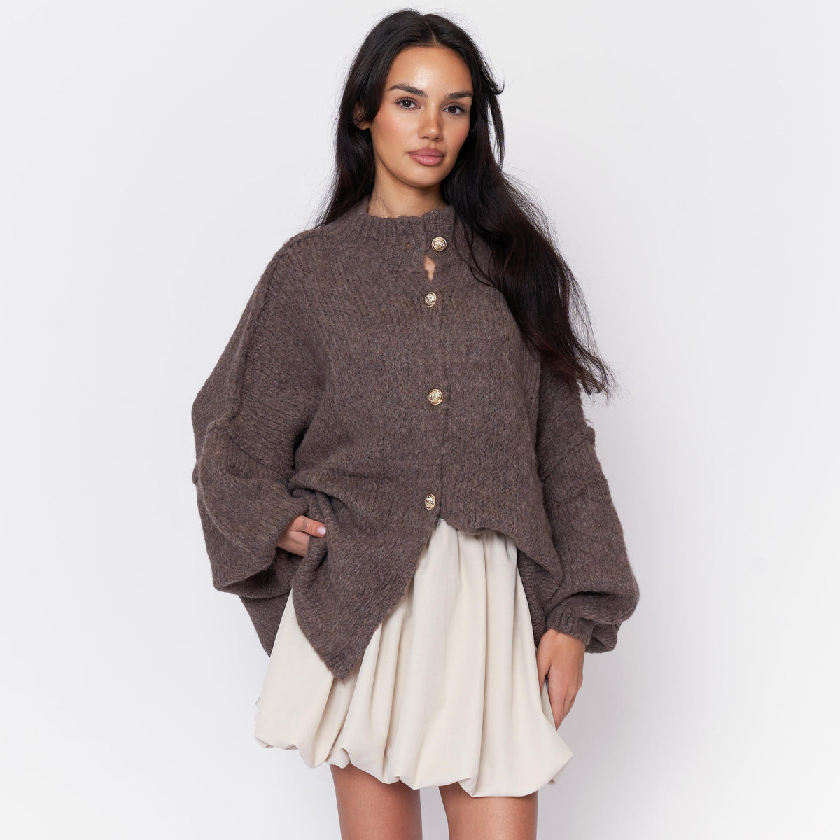 Cárdigan oversize “CozyGlam”