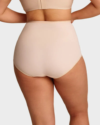 ¡Último día – Compra 1 y llévate 2!  Braguitas de talle alto de talla grande con control cruzado del abdomen