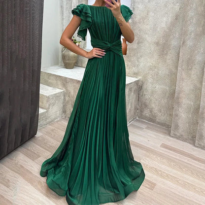 Vestido de Noche Plisado