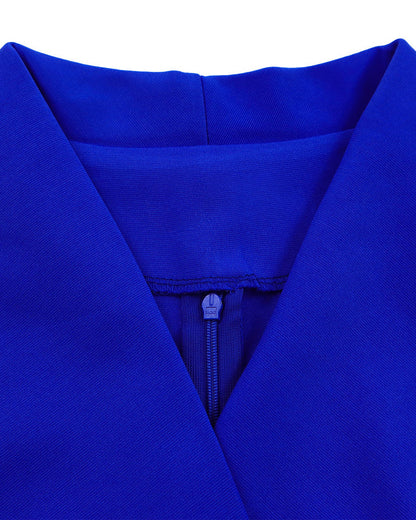 Vestido de Negocios de Doble Botonadura Antiarrrugas