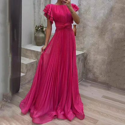 Vestido de Noche Plisado