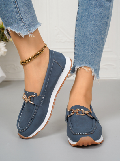 Valeria | Mocasines Planos con Hebilla