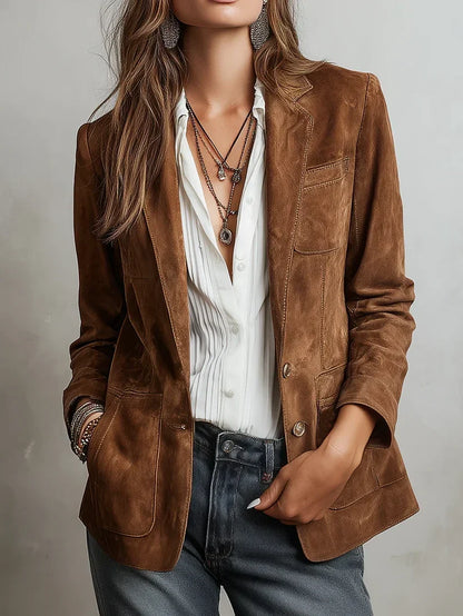 Vela - Blazer vintage marrón
