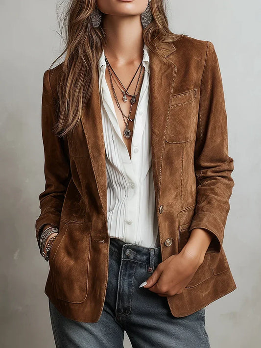Vela - Blazer vintage marrón
