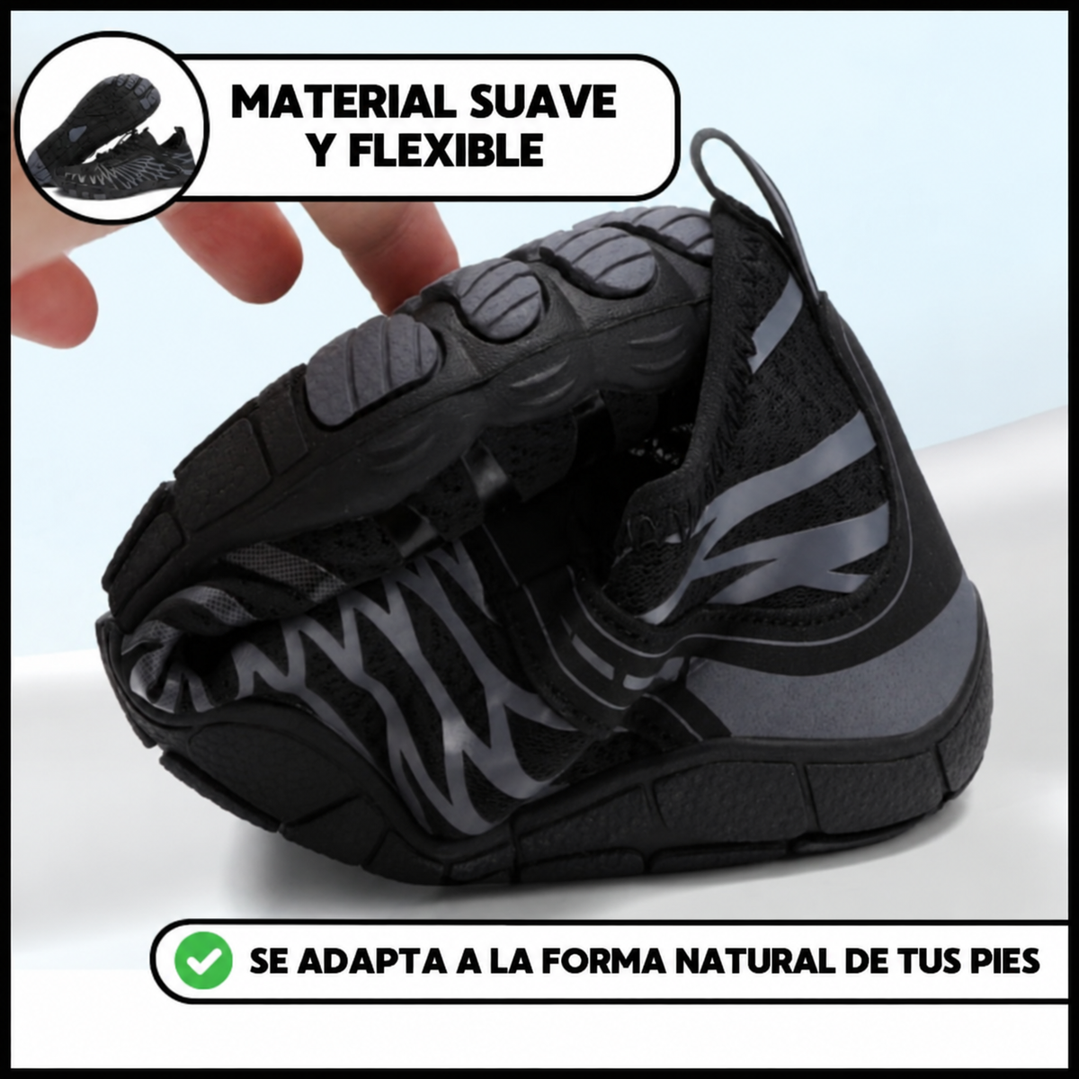 Borax Pro | Zapatillas Barefoot Antideslizantes Unisex (2x1)