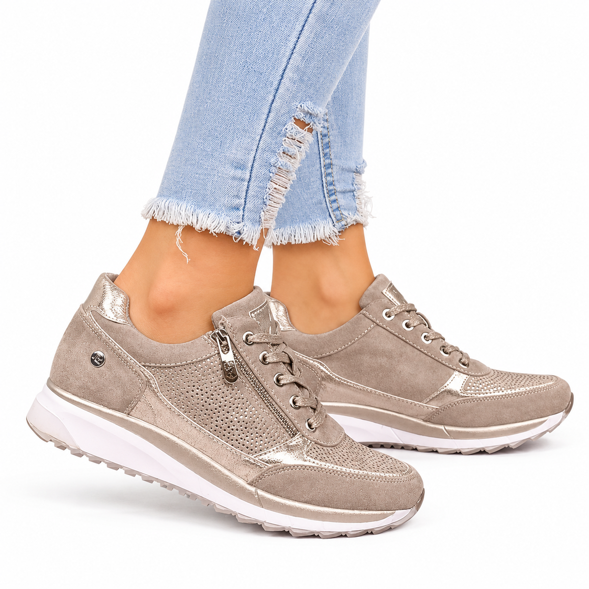 LEYRE | Zapatos Cómodos con Cremallera