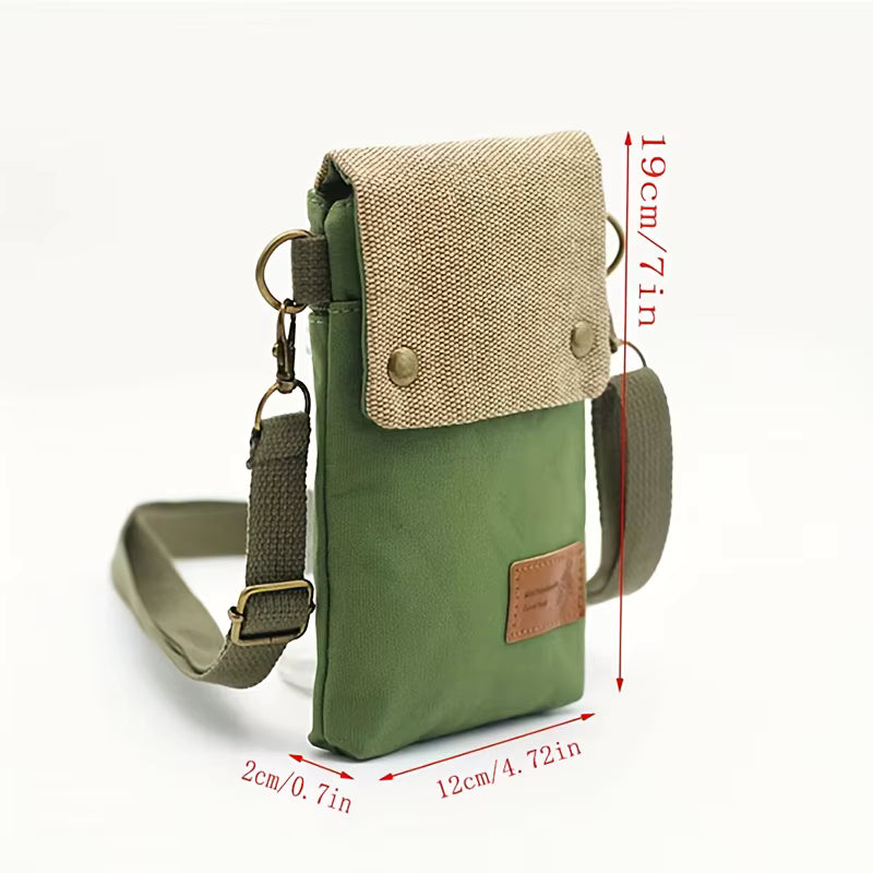 Bolso de Lona para Mujer con 3 Compartimentos