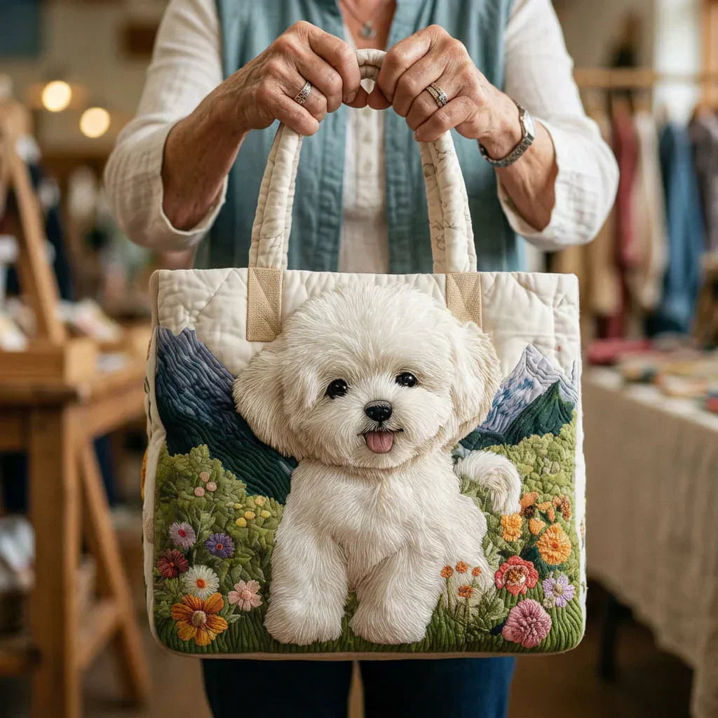 Bolso acolchado artesanal – Perro Encantado