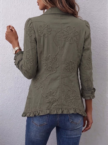 Assunta | Chaqueta bordada con volantes