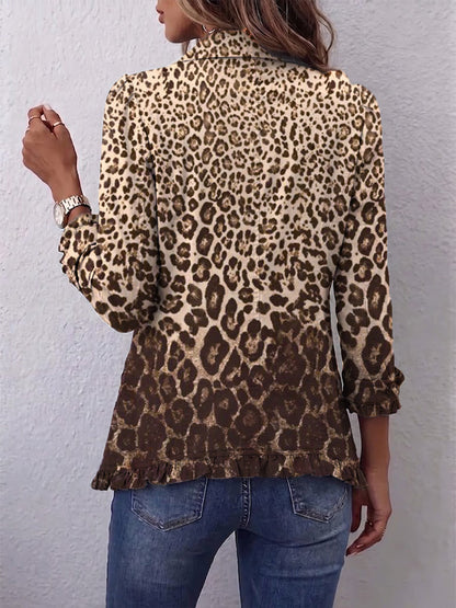 Gina | Chaqueta de Leopardo con Volantes