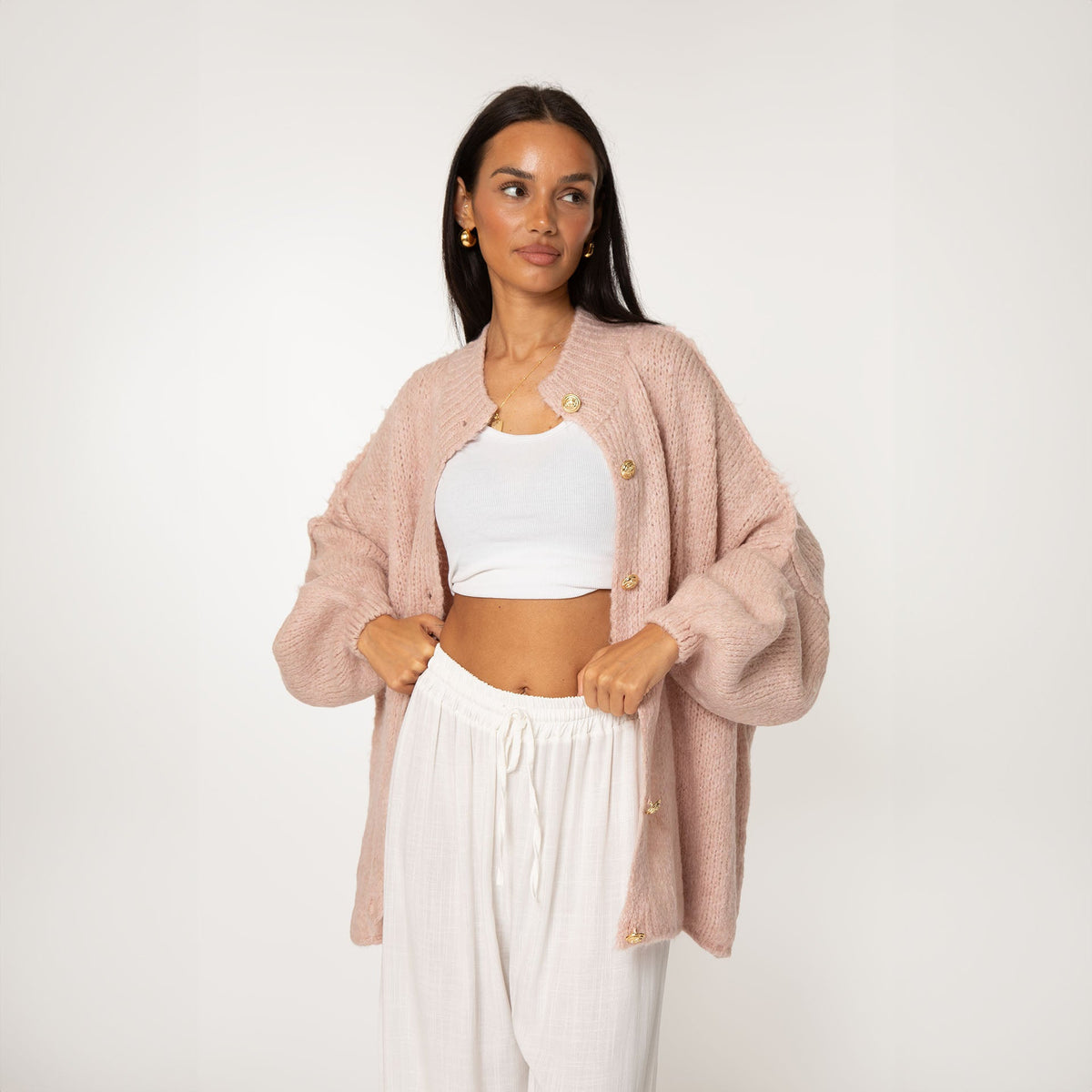 Cárdigan oversize “CozyGlam”