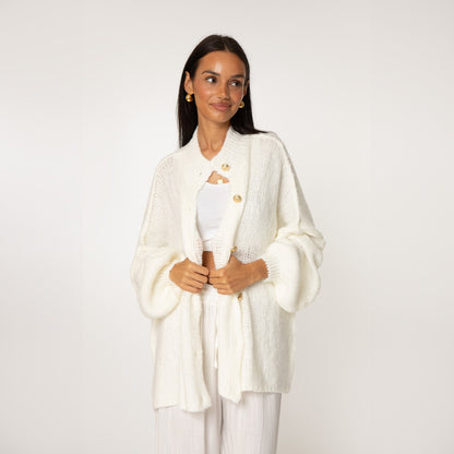 Cárdigan oversize “CozyGlam”