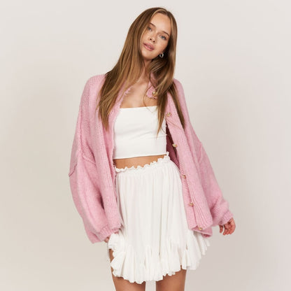 Cárdigan oversize “CozyGlam”