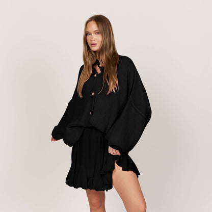 Cárdigan oversize “CozyGlam”