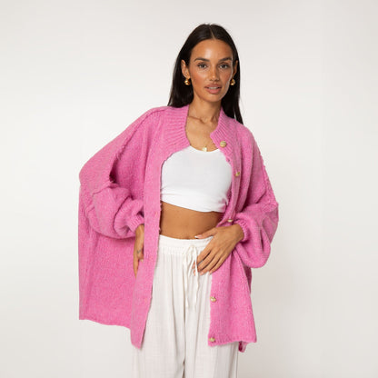 Cárdigan oversize “CozyGlam”