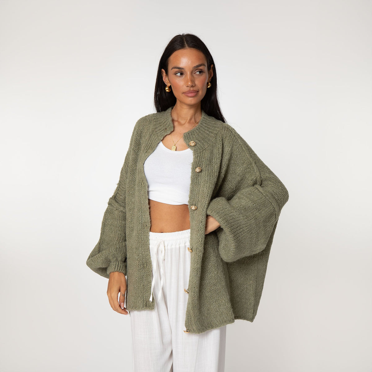 Cárdigan oversize “CozyGlam”