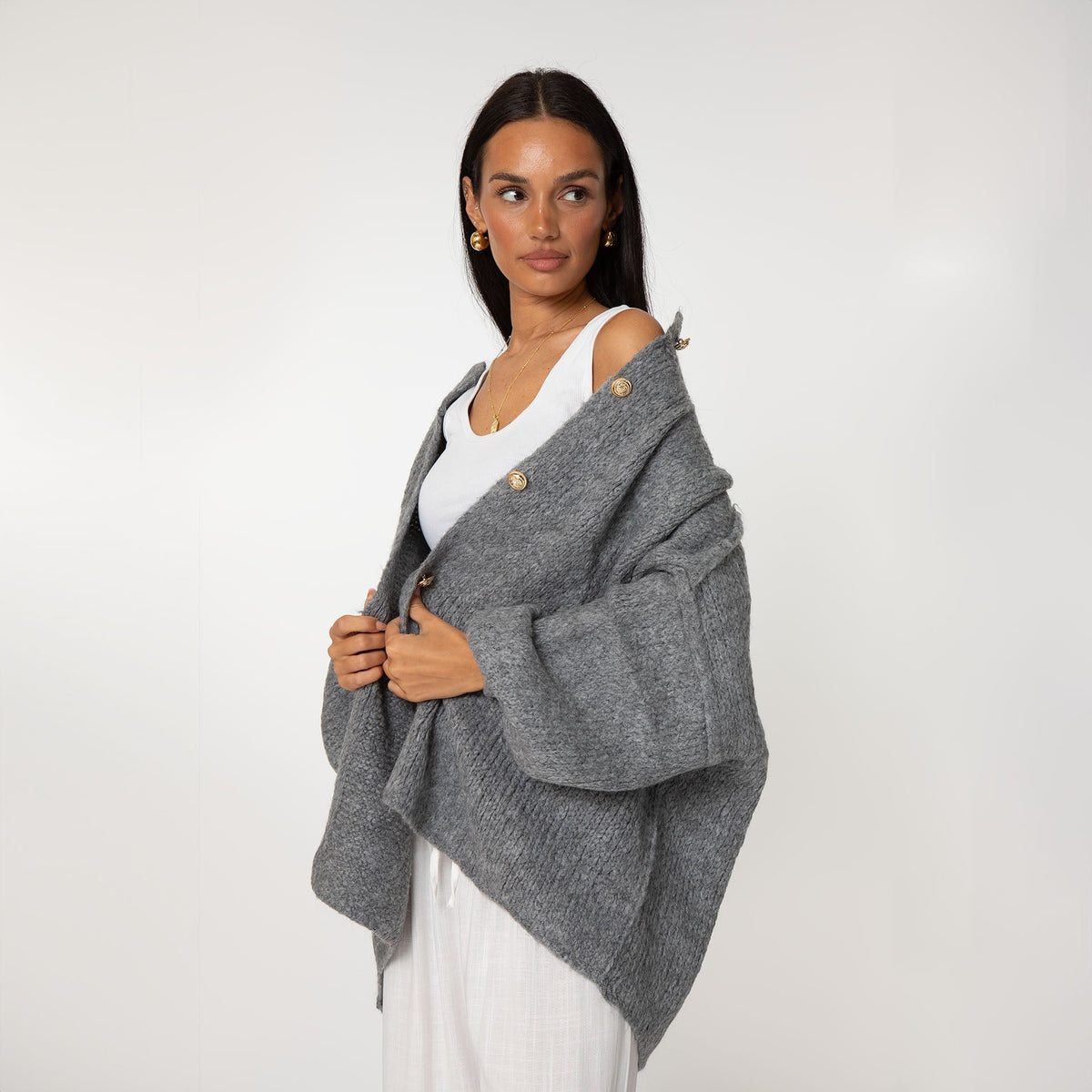 Cárdigan oversize “CozyGlam”
