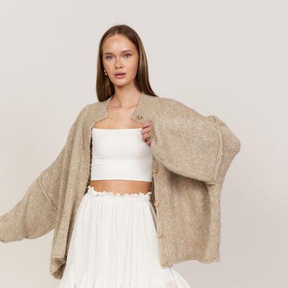 Cárdigan oversize “CozyGlam”