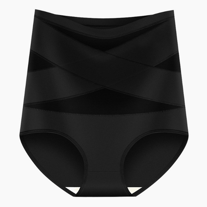 ¡Último día – Compra 1 y llévate 2!  Braguitas de talle alto de talla grande con control cruzado del abdomen