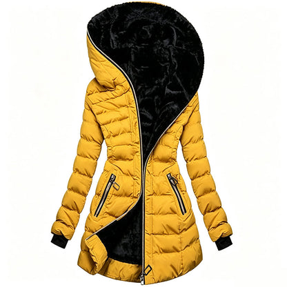 Abrigo de invierno con capucha