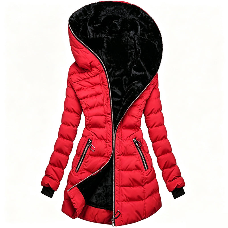 Abrigo de invierno con capucha