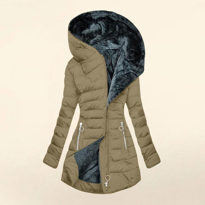 Abrigo de invierno con capucha
