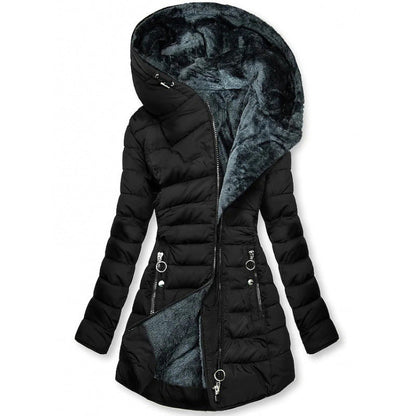 Abrigo de invierno con capucha